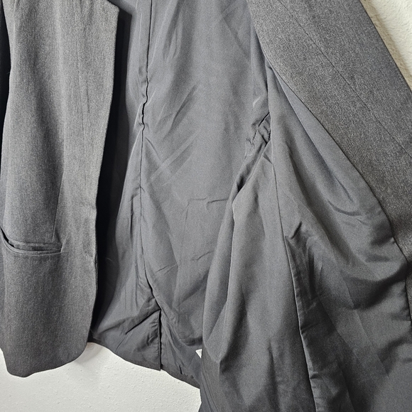 Old Navy Blazer‎ Womens XL Gray 1 Button Suit Jacket Career Business Office NWT - Picture 8 of 9